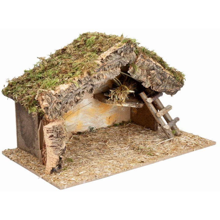 Hut with side ladder cm 40x23x24 h