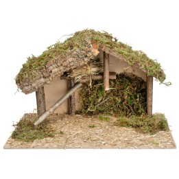 Hut with central platform cm 40x23x24 h