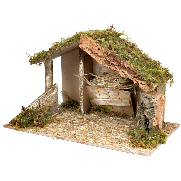 Hut with manger cm 40x23x24 h