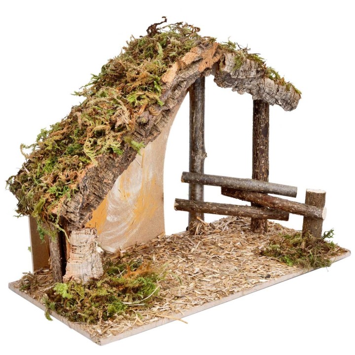 Hut with fence cm 31.5x17x23 h
