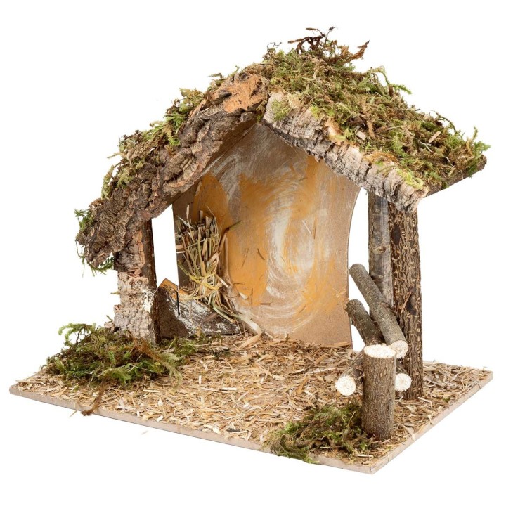 Cabaña con valla cm 31,5x17x23 h