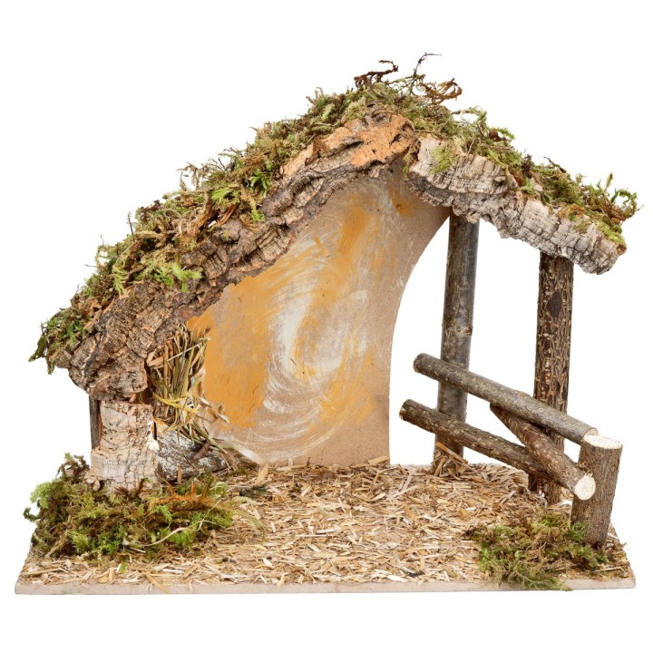 Cabaña con valla cm 31,5x17x23 h