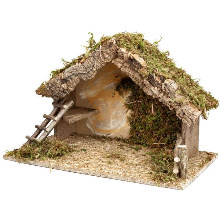 Cabaña con escalera de 50x28x32 cm h