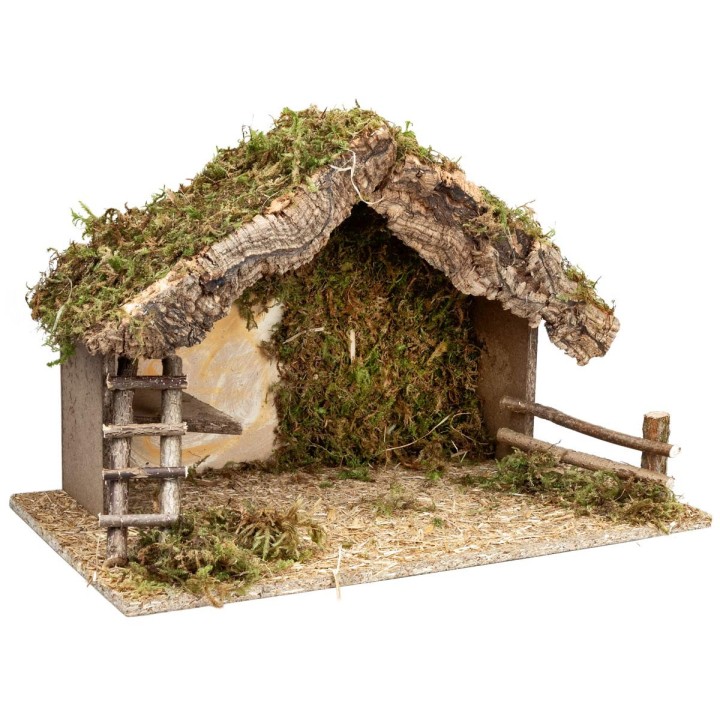 Hut with ladder cm 50x28x32 h
