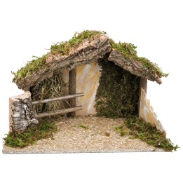 Cabaña con valla de 50x29x32 cm de altura