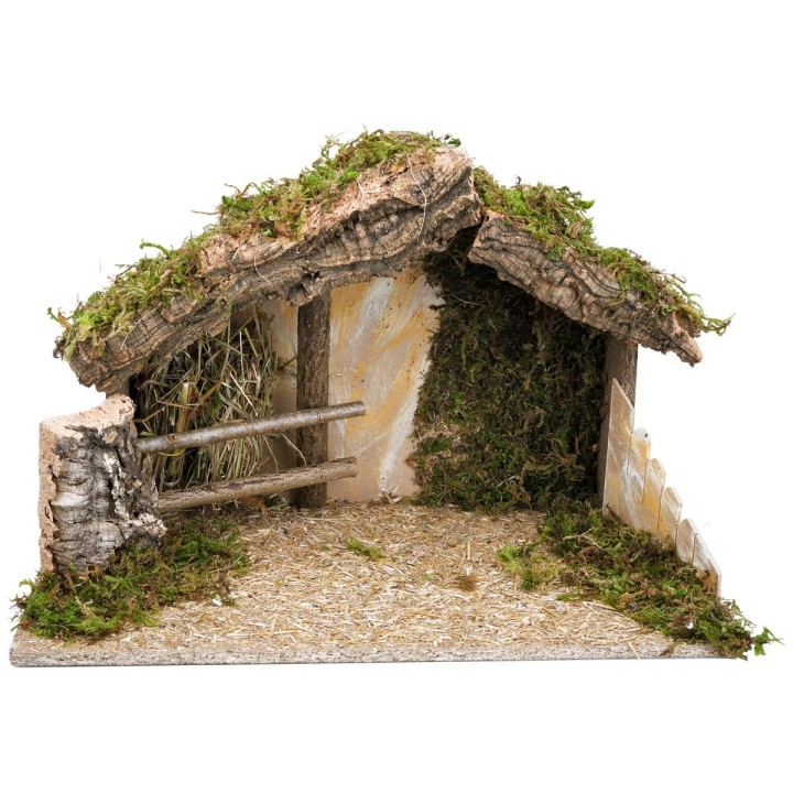 Cabaña con valla de 50x29x32 cm de altura