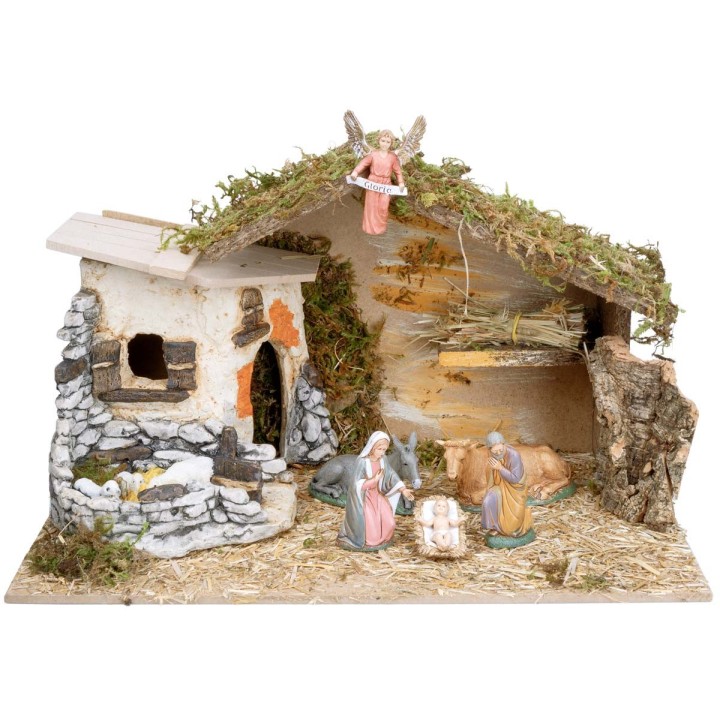 Cabaña con estructura de resina completa de estatuas Landi cm