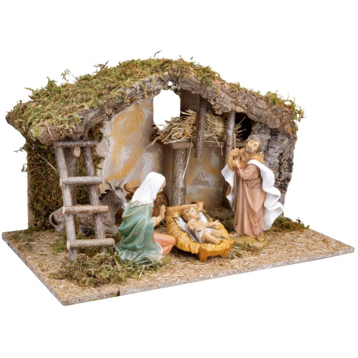 Hut with central slot complete with Euromarchi nativity