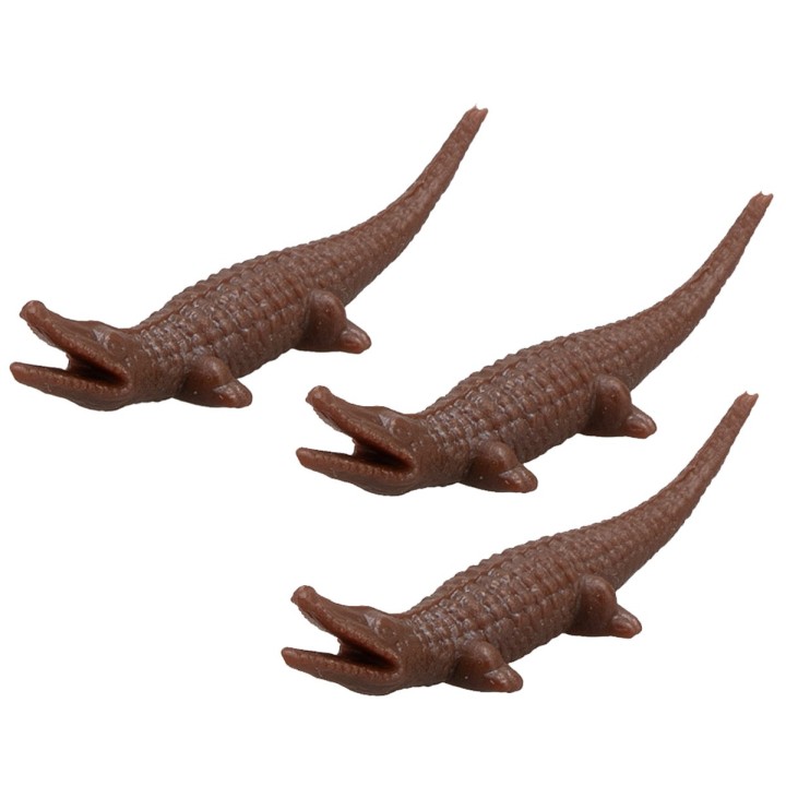 Conjunto de tres cocodrilos para estatuas de 3,5 cm