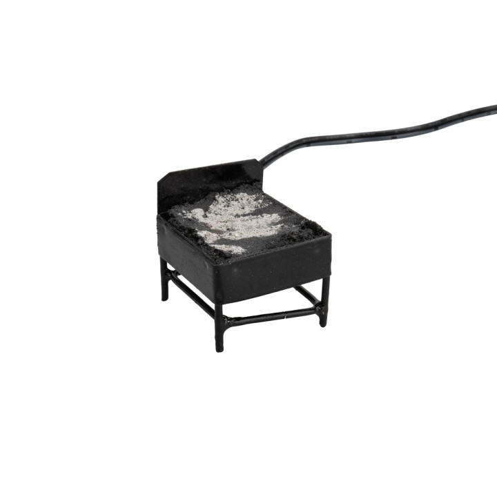 Brasero con ceniza a baja tensión 3,5 Volt cm 3,5x3x3,4 h
