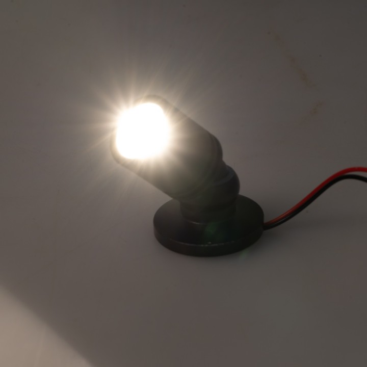 Faretto con base orientabile luce Led bianco caldo