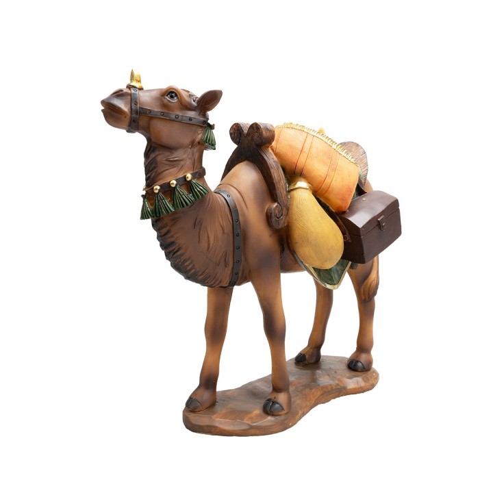 Dromedary with saddle in resin 22 cm