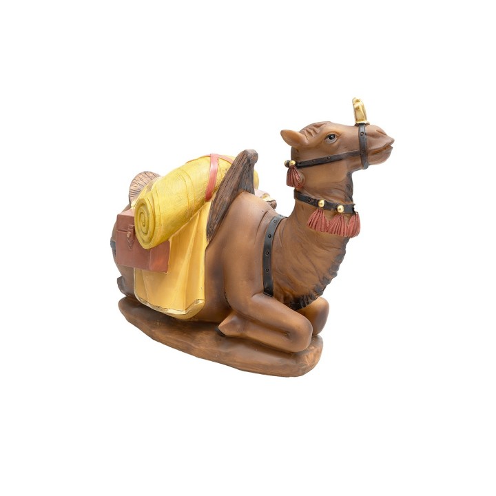 Seated dromedary 16 cm in resin