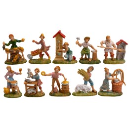 Set 10 mestieri serie 4 cm Euromarchi