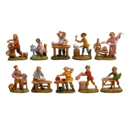 Set 10 statuine serie 4 cm Euromarchi