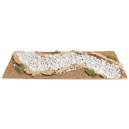 Modular dirt road with double curve cm 13x33x1 h
