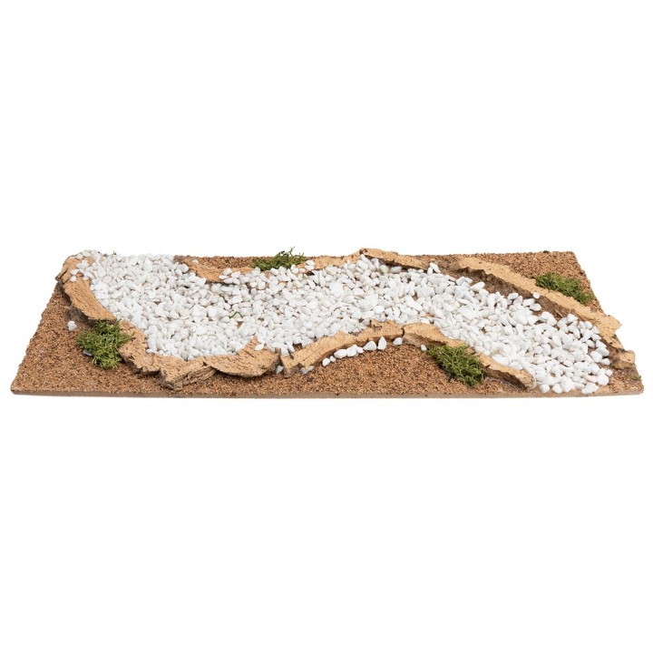 Strada sterrata con doppia curva componibile cm 13x33x1 h