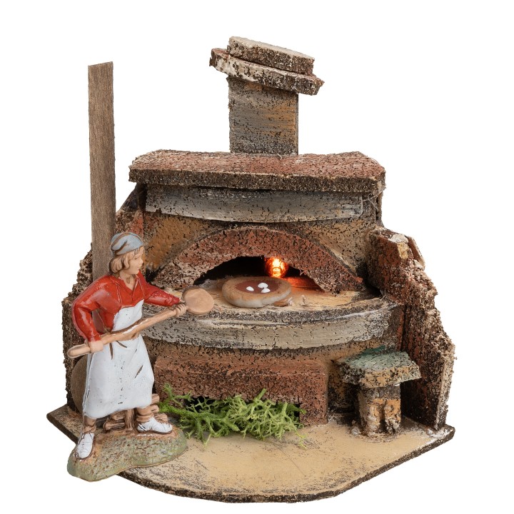 Forno del pizzaiolo funzionante cm 7,5x7x9,5 h