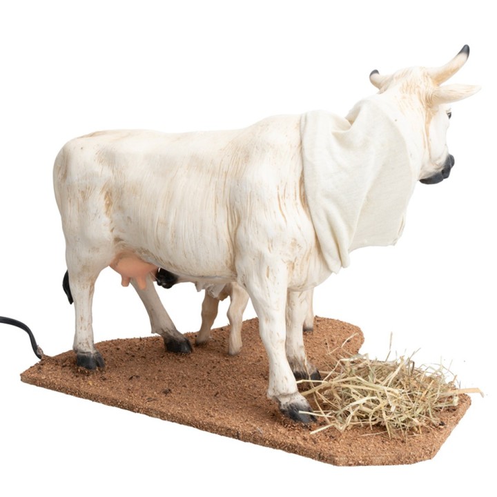 Vaca y ternero con doble movimiento para estatuas de 30 cm