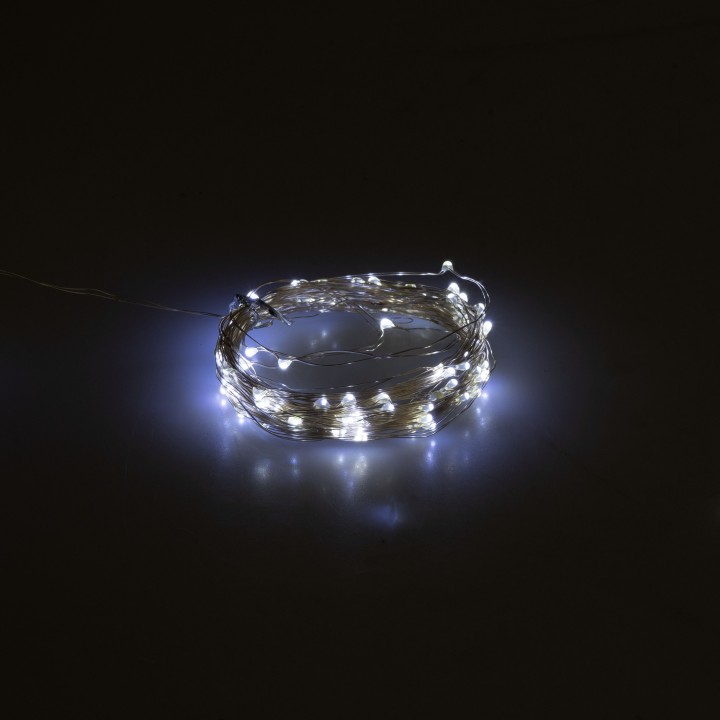 20 Blue micro LEDs with battery holder