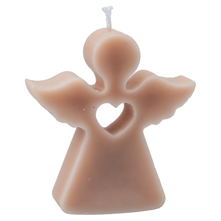 Candela Angelo in cera di soia profumata con cuore 9,8 cm