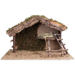 Cabaña con vallas y plataforma elevada cm 60x34,5x36,5 h