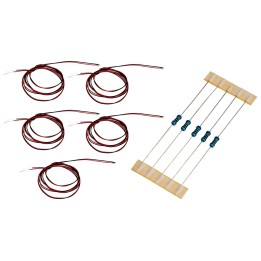 Set 5 LED SMD 0402 luce bianco caldo 1x0,5x0,3 mm