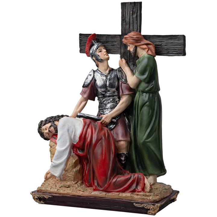 Statue in resina 15 stazioni Via Crucis 20 cm