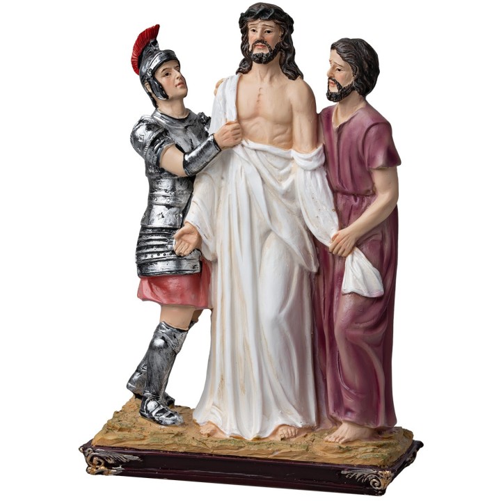 Estatuas en resina 15 estaciones Via Crucis 20 cm