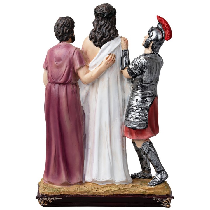 Statue in resina 15 stazioni Via Crucis 20 cm