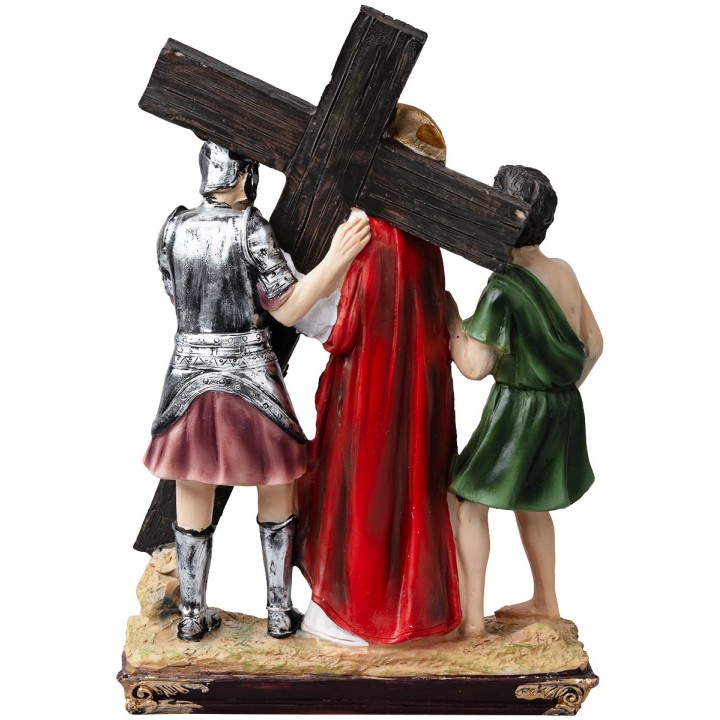 Estatuas en resina 15 estaciones Via Crucis 20 cm