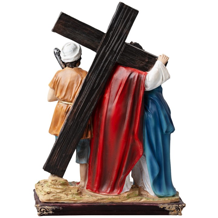Estatuas en resina 15 estaciones Via Crucis 20 cm