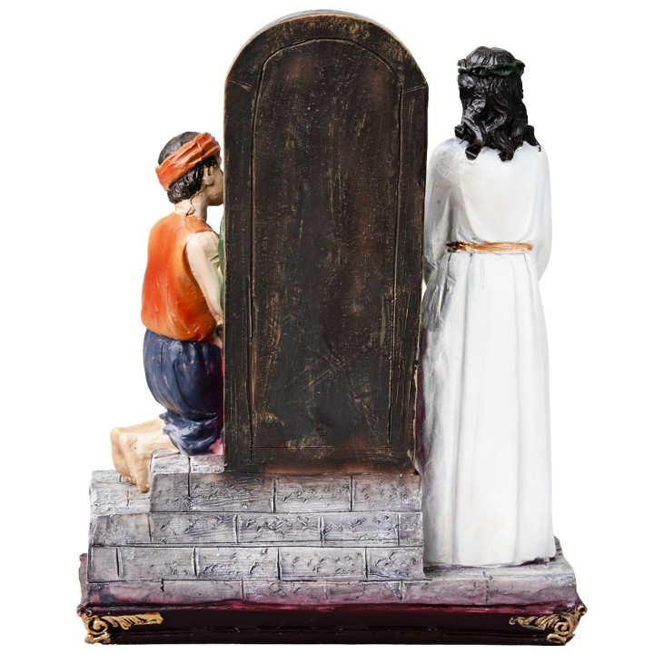 Resin statues 15 stations Via Crucis 20 cm