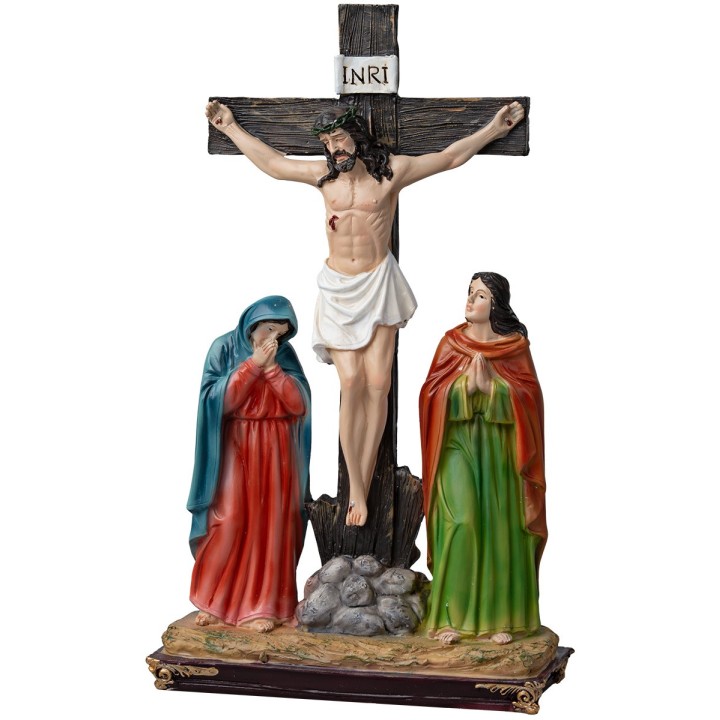 Estatuas en resina 15 estaciones Via Crucis 20 cm