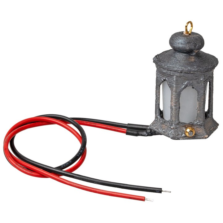 Lanterna Led gialla tremolante 12 volt 3,4 cm