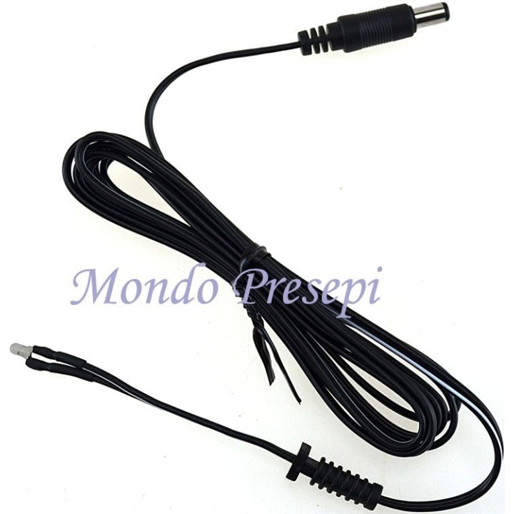 Led fuoco rosso Ø 3 mm con spinotto