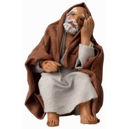 Pastor sentado que descansa serie 12 cm