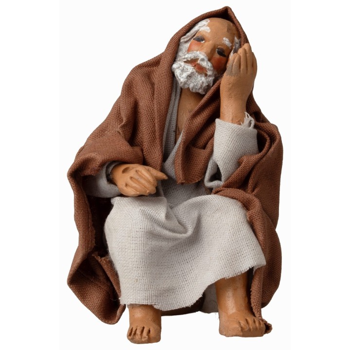 Seated shepherd resting 12 cm series