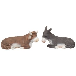Set de buey y burro serie 12 cm