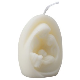 Vela Sagrada Familia perfumada en cera de soya 6,5 cm