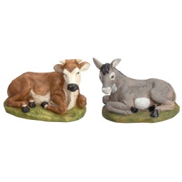 Lux ox and donkey set for 45 cm statues Euromarchi