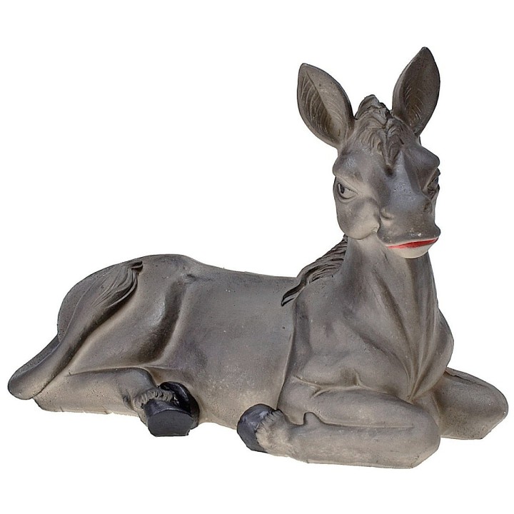 Sitting donkey in resin for statues cm 15