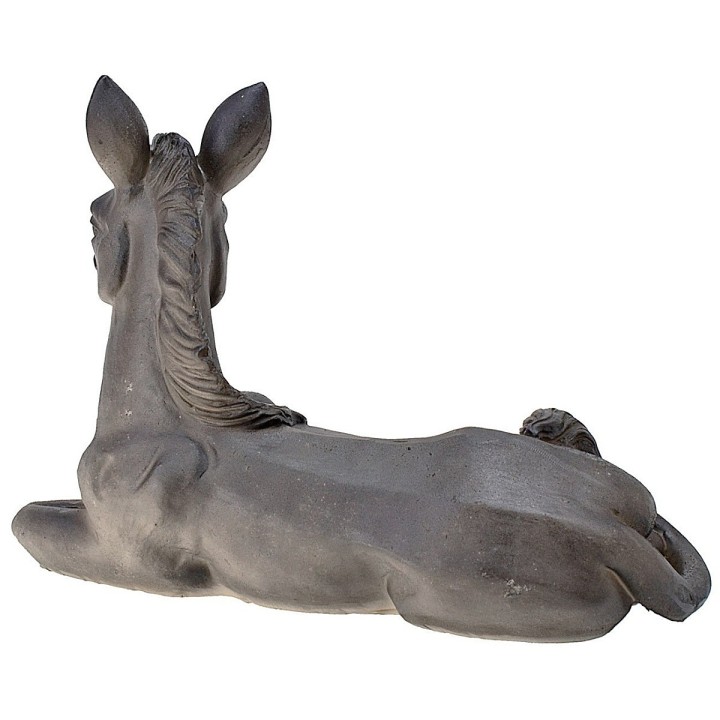 Sitting donkey in resin for statues cm 15