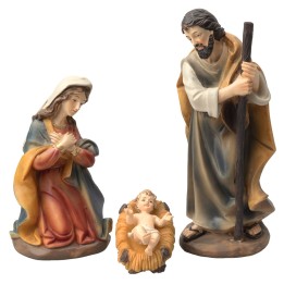 Natività 3 soggetti in resina serie 15 cm