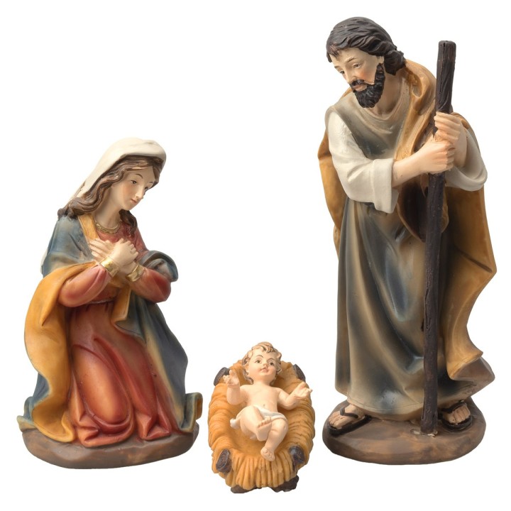 Nativity 3 subjects in resin series 15 cm