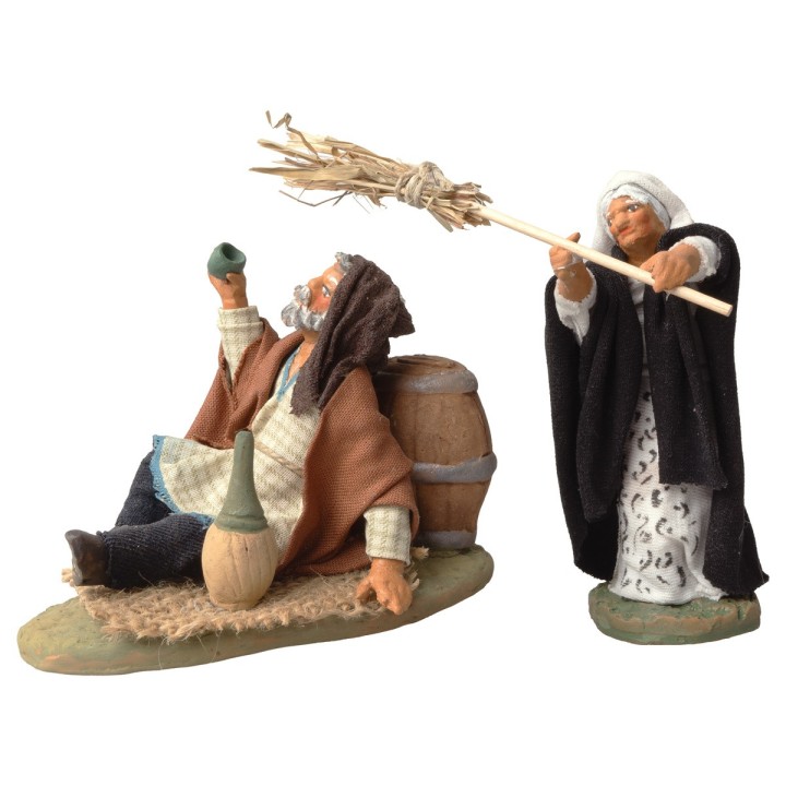 Set donna che picchia marito serie 10 cm