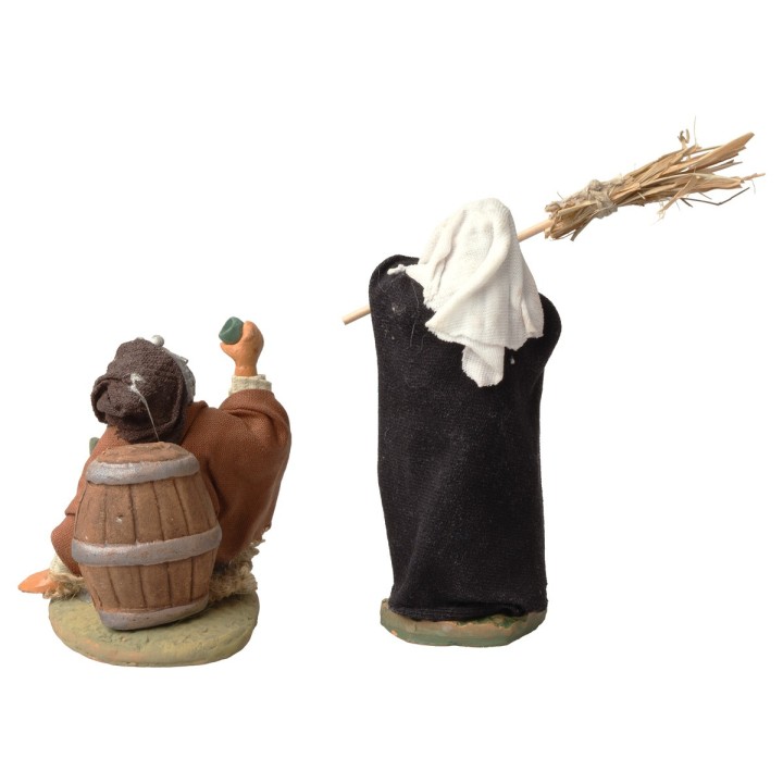 Set woman hitting husband 10 cm series