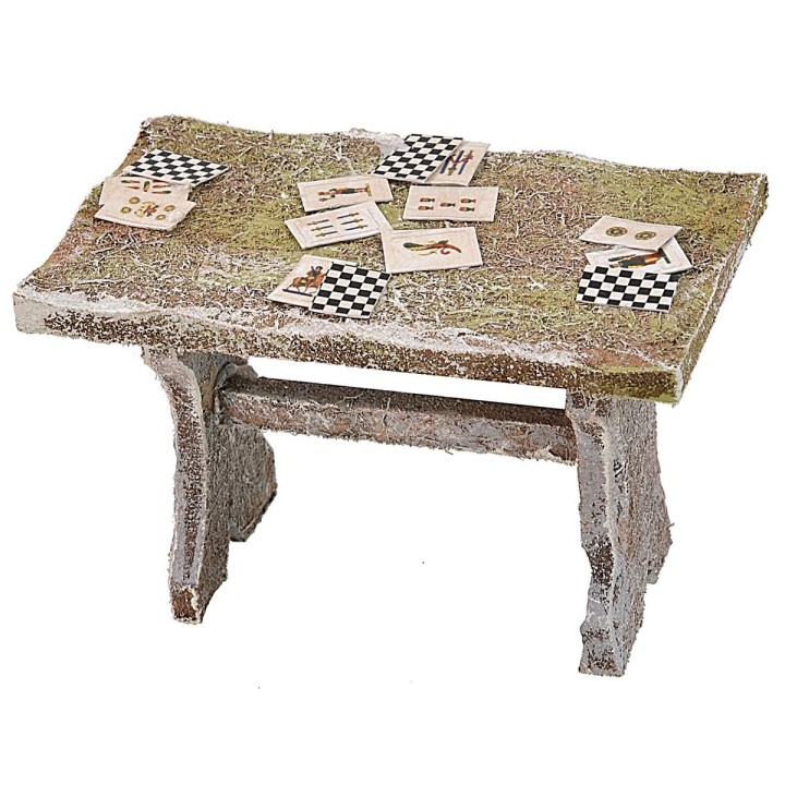 Mesa con cartas para estatuas de 10 cm