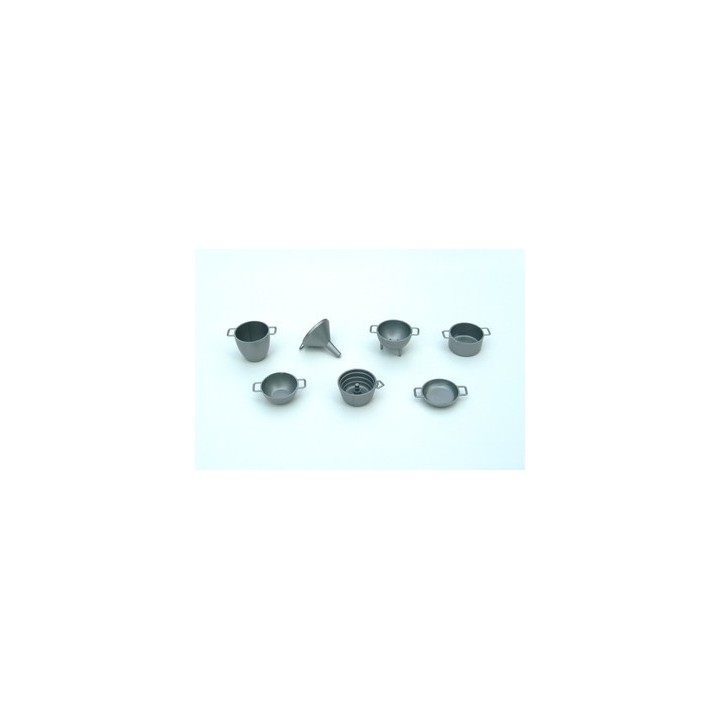 Set 7 tegami in plastica color metallo - Cod. 