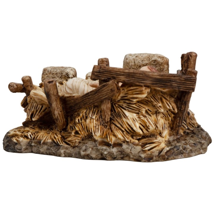 Baby Jesus with removable cradle in resin series 15 cm Landi